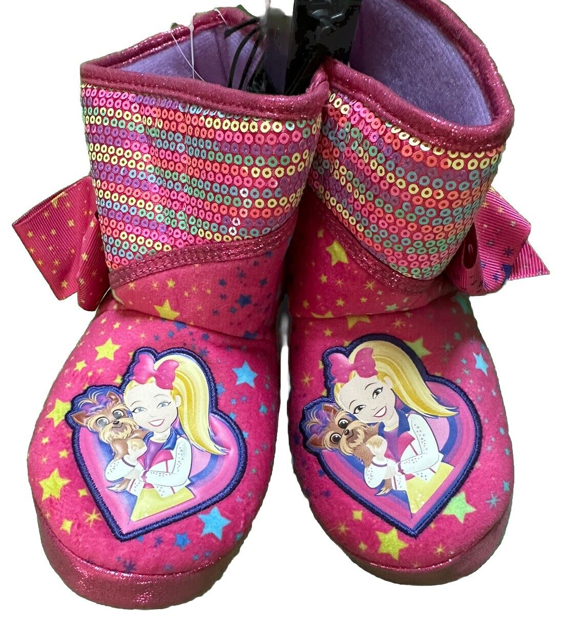 Toddler Girl s Jojo Siwa Over The Rainbow Slipper Boots Size 11 12 Read Tech