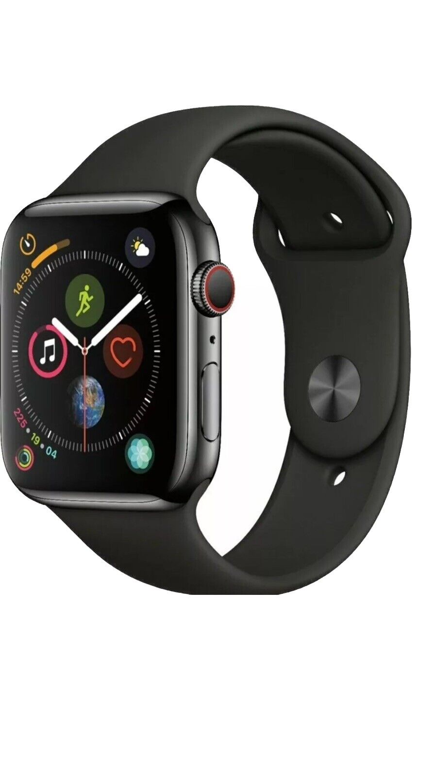 Apple Watch Series 4 44mm Stainless Steel Black Band GPS + Cellular - –  Read Tech