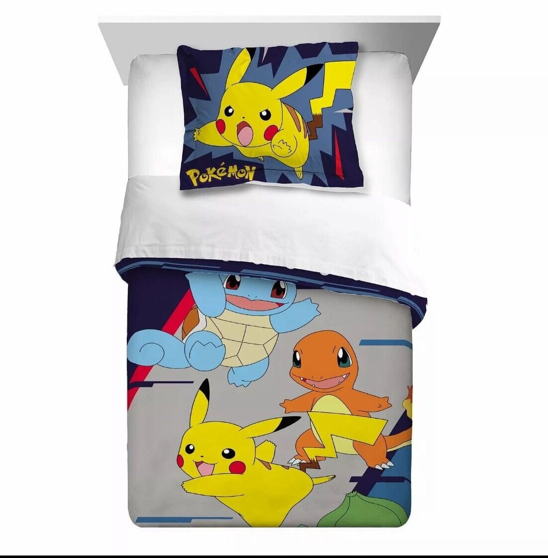 Comforter Set Pokemon Reversible & Sham 2-Piece Set Twin/ Full New in Package