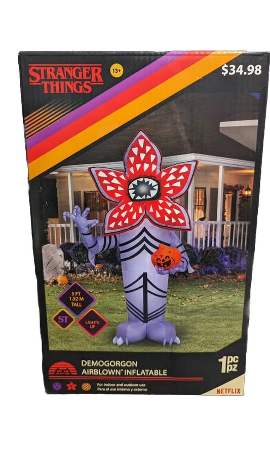 Gemmy Demogorgon Stranger Things  Airblown Inflatable 5 Feet Blow Up Halloween